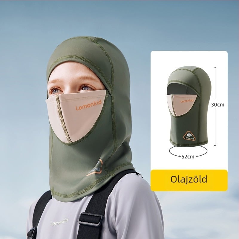 Lemon Baby gyermek sí balaklava — szélvédett, meleg arcmaszk kültéri sportokhoz