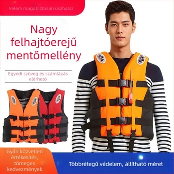 Nagy felhajtóerővel rendelkező mentőmellény felnőttek és gyermekek részére, úszáshoz, snorkelhez és horgászathoz hajóról