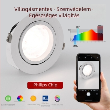 5K beépített LED spotlámpa ruházati boltok számára, állítható szögű, kereskedelmi reflektor vitrinekhez és kiállítótermekhez