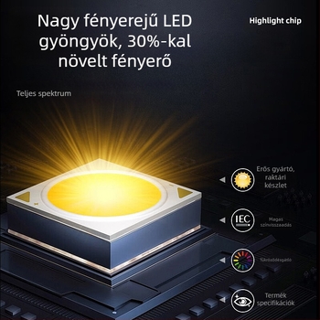 Beépíthető LED mennyezeti downlight háromszínű fényerő-szabályozással, alumínium ház, 75 mm nyílás, 6–10W, 220V, távirányító, 6000K fehér fény