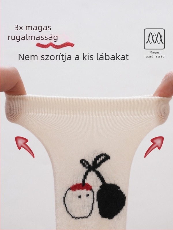 Baba téli zokni bélelt fleece-sel, vastag, középső szárú, újszülötteknek 0–12 hónap, pamut