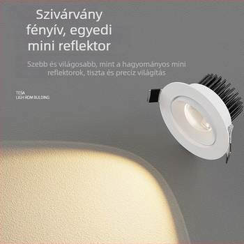 Rainbow Hill LED körkörös beépített downlight, anti-glare dizájn macska szem