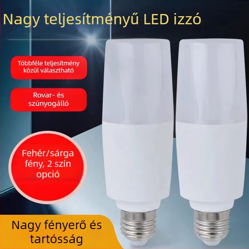 LED hengeres izzó, E27-es foglalat — energiatakarékos világítás asztali lámpához és downlighthoz