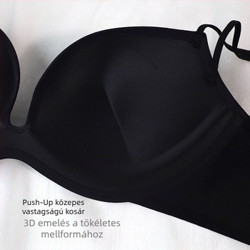 Pure Posture Varrás nélküli melltartó, cups- tükrös dizájn, nude érzet, emelő hatás, acél-tartók nélkül, kis mellekre, a lötyögés elleni
