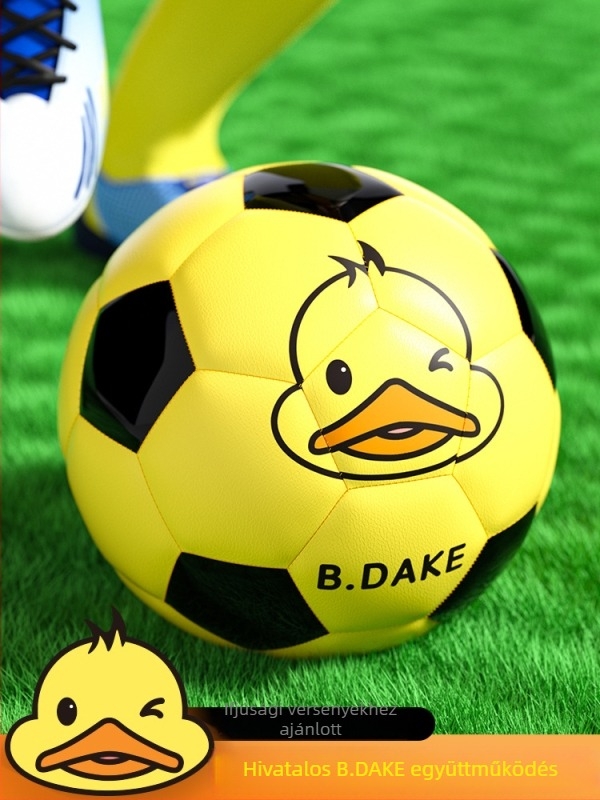 Hengbo Kis sárga kacsa futball-labda gyerekeknek és fiataloknak – Méretek 3, 4, 5 – Edzéslabda