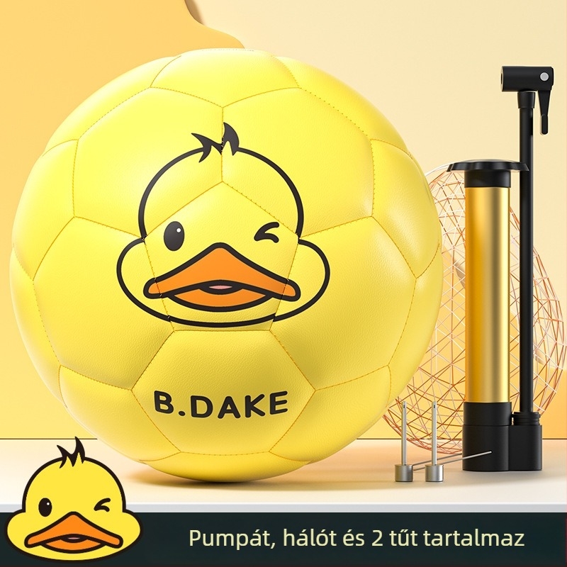 Hengbo Kis sárga kacsa futball-labda gyerekeknek és fiataloknak – Méretek 3, 4, 5 – Edzéslabda