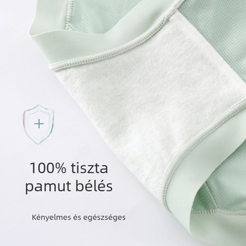Kismama alsónemű, alacsony derekú, lélegző, varratmentes, vékony nyári fazon, pamuttal bélelt szeméremrésznél