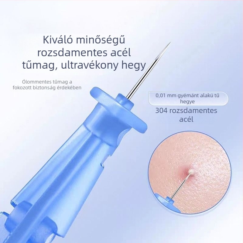 Egyszer használatos rozsdamentes acné tű a pattanások eltávolítására