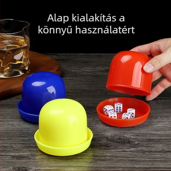 Műanyag dobókupás pohár készlet alátéttálcával, bárhoz és karaoke-hoz