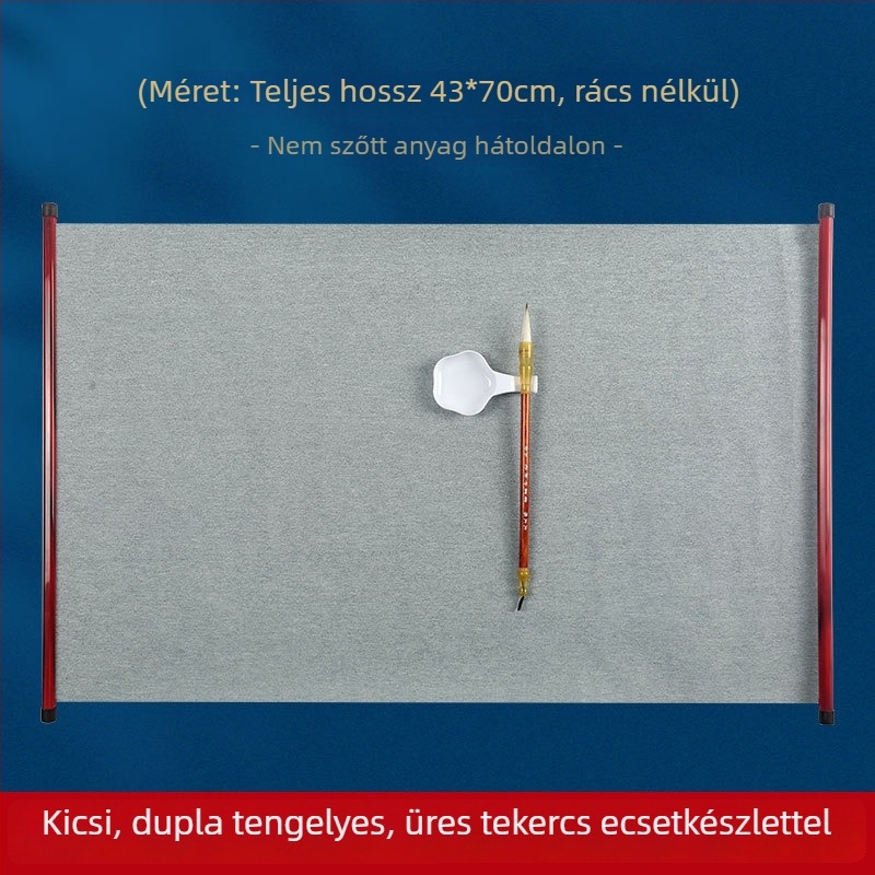 Kezdő kaligráfia gyakorló készlet vízzel írható textíliával, nem szőtt anyagból, rizs mintázatú rácsos tekercs