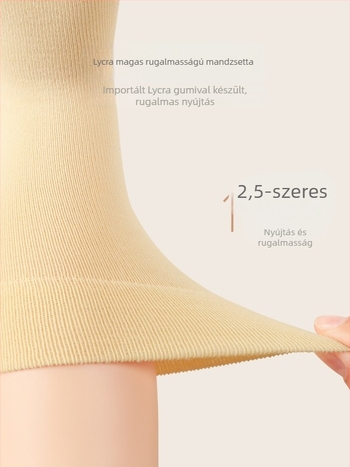 Újszülött seamless zokni 100% pamutból, egyszínű, középhosszú szárú, lélegző, uniszex, tavasz-őszi-téli