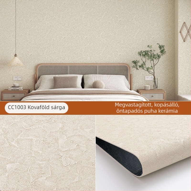 Öntapadós PVC falpanelek, 3D-s porcelánkő hatással, ütésálló, egyenetlen falakhoz, imitáció csempére és terrakottára