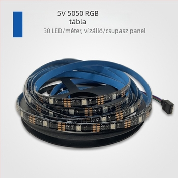 RGB LED szalag a TV háttérvilágításához, zeneszinkron, Wi‑Fi és Bluetooth, intelligens gamer asztali hangulatvilágítás