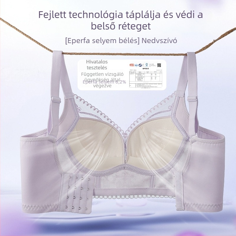 Dud selyem nélküli melltartó, állítható, 3/4 kosár, anti-esés, nőknek