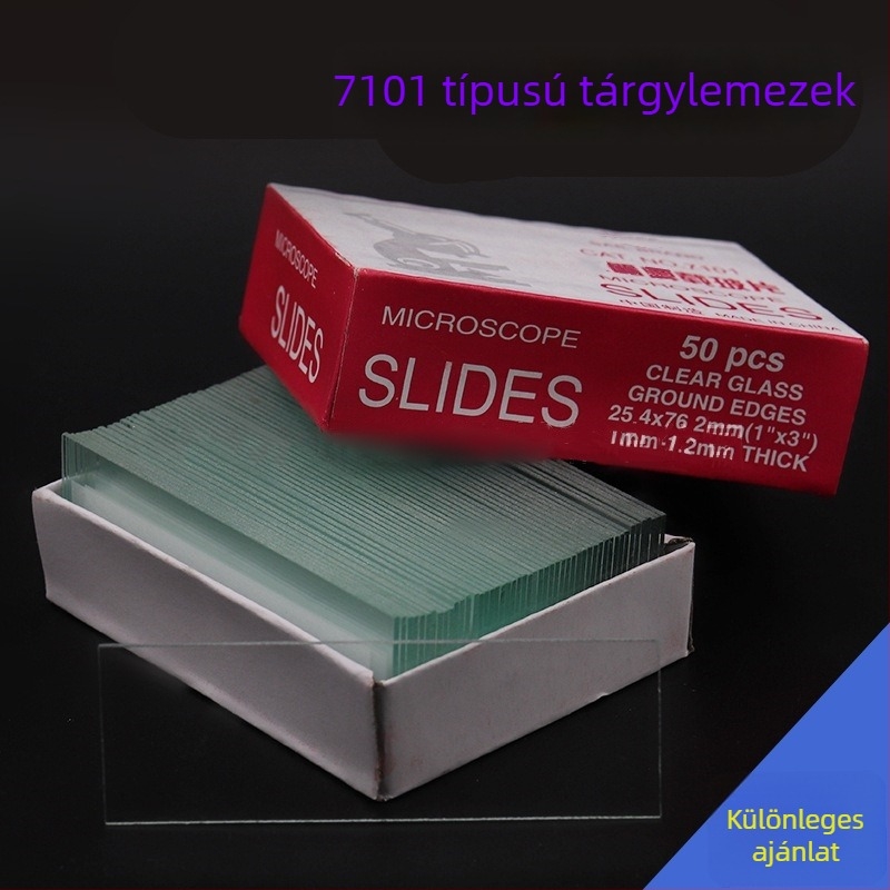 7101 Mikroszkóp üveglapok, átlátszóak
