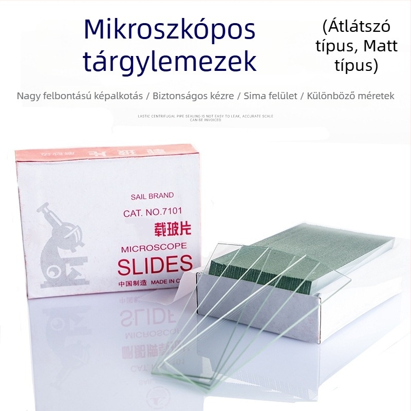 7101 Mikroszkóp üveglapok, átlátszóak