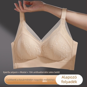 Varratlan melltartó csipkés latex kosarakkal, Push-Up, anti-süllyedés, puha és kényelmes