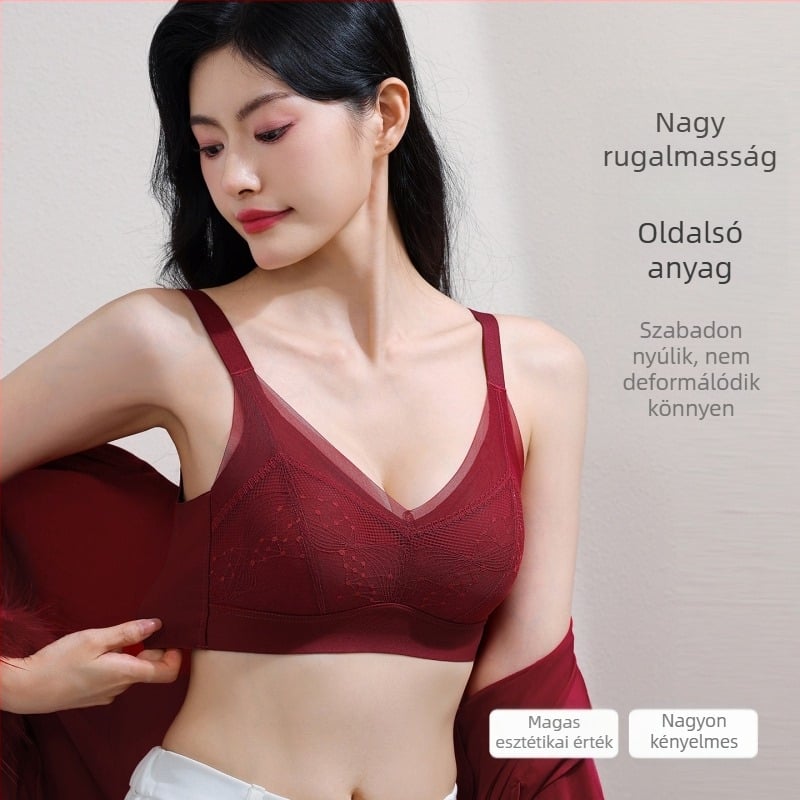 Varratlan melltartó csipkés latex kosarakkal, Push-Up, anti-süllyedés, puha és kényelmes