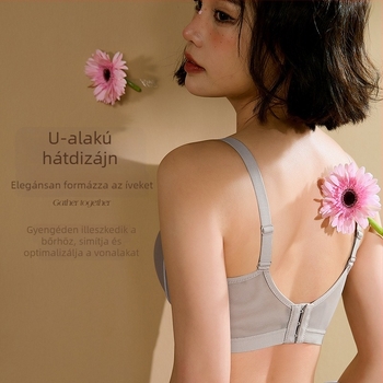 Őszi-téli szatén melltartó, állítható push-up, oldalsó támasz, 3/4 kosár, Modal anyag, belső bélés mulberry selyem