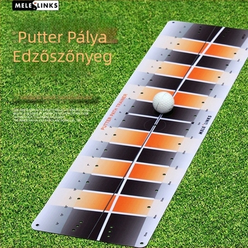Melelinks golf putting track mat – edzőeszköz ütéshez, alátét, logó testreszabás