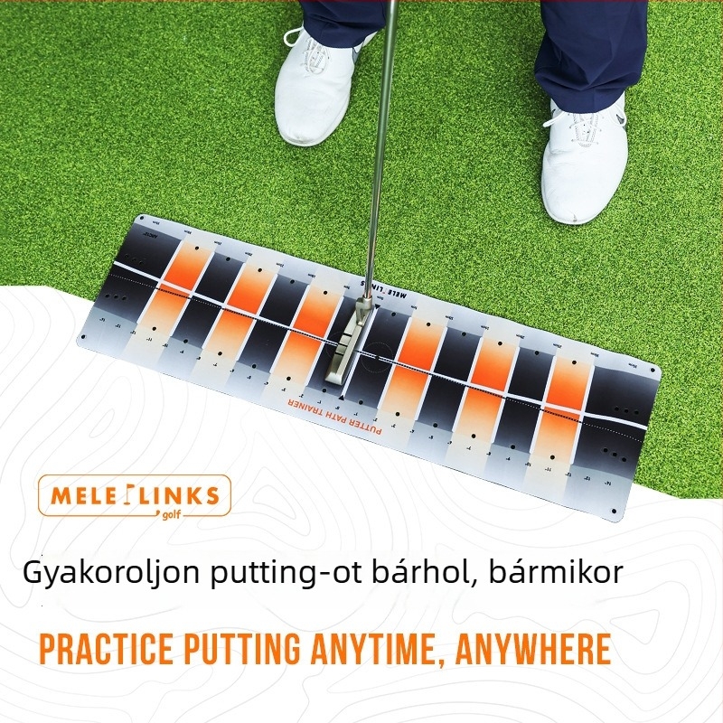 Melelinks golf putting track mat – edzőeszköz ütéshez, alátét, logó testreszabás