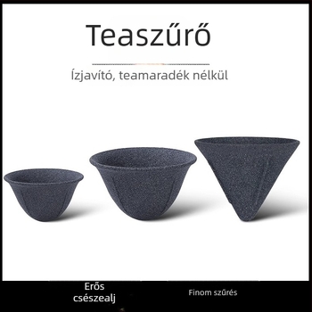 Nem porózus ásványkő teafilter, kerámia teás pohár finom lyukakkal, tea és kávé készítésére, papír szűrő nélkül