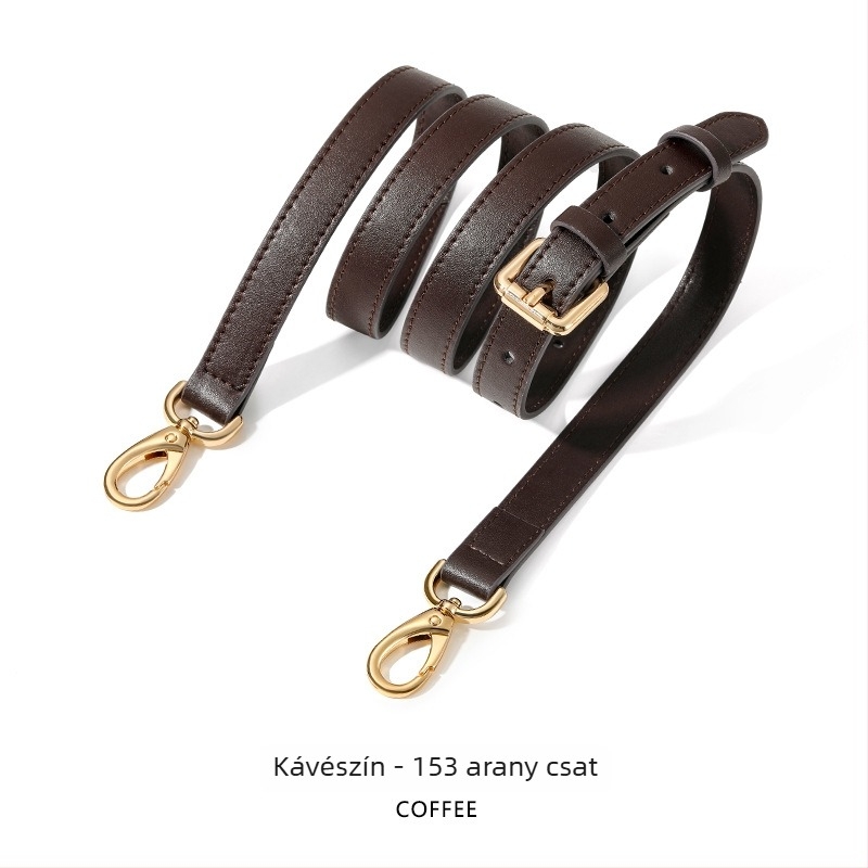 MAHUANGSHI MHS-A-28 Bőrvállpánt, állítható, cserélhető, széles keresztbody táskához, egyszínű