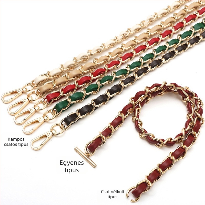 Női táska láncos vállszíj – cserealkatrész HOBO és crossbody táskákhoz