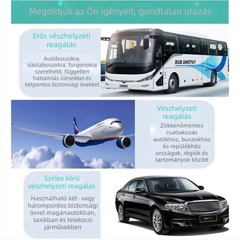 Gyerekbiztonsági öv autóban és utazás közben – univerzális ülésbiztonsági öv