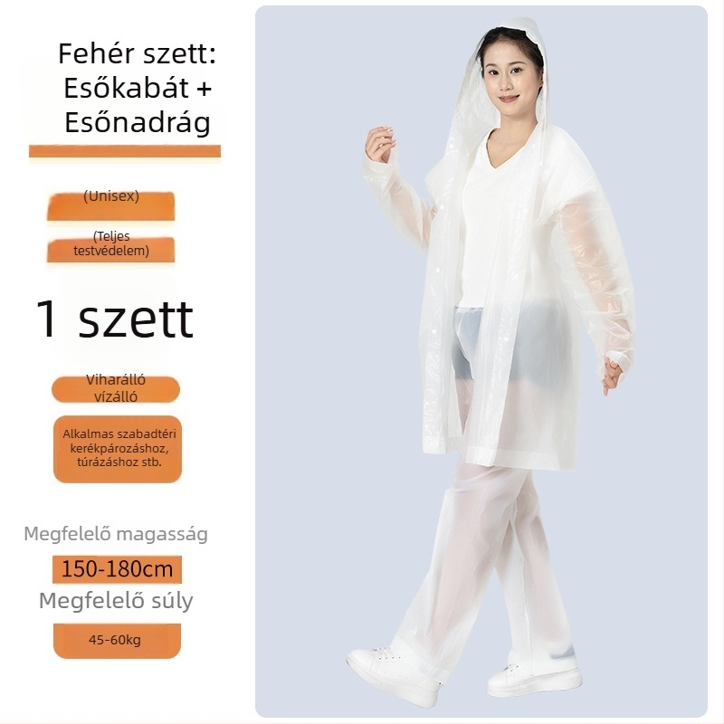 EVA felnőtt két részes esőkabát készlet motorkerékpárokhoz és elektromos járművekhez