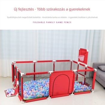 Textil védőkerítés padlóhoz vagy az ágyhoz, kettős funkciójú kosárlabda játék és beltéri gyerekjáték