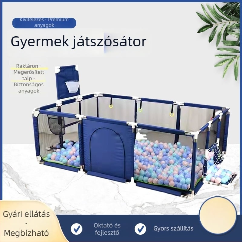 Textil védőkerítés padlóhoz vagy az ágyhoz, kettős funkciójú kosárlabda játék és beltéri gyerekjáték