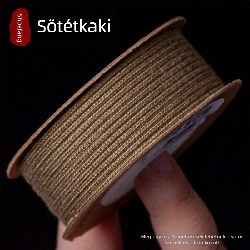 Etno-stílusú Buddha gyöngy karkötő Bodhi magokkal, csillag-hold mintázat, kézzel kötött poliészter zsinórral, 1,5–2,0 mm