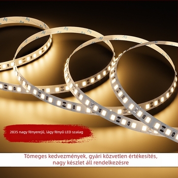 Öntapadós RGB LED-szalag, 12V/24V alacsony feszültség, beltéri világítás, 5 m hosszúságú