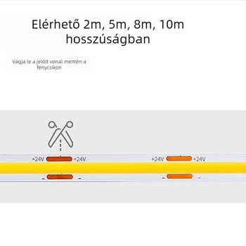 LED szenzoros fénycsík a hangulatos beltéri világításhoz, vízálló, öntapadós, az ágy alatt, a lépcsőkön és az erkélyen