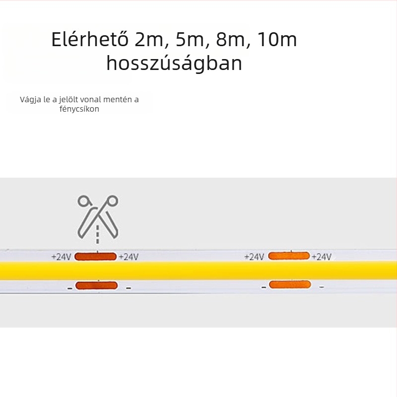 LED szenzoros fénycsík a hangulatos beltéri világításhoz, vízálló, öntapadós, az ágy alatt, a lépcsőkön és az erkélyen