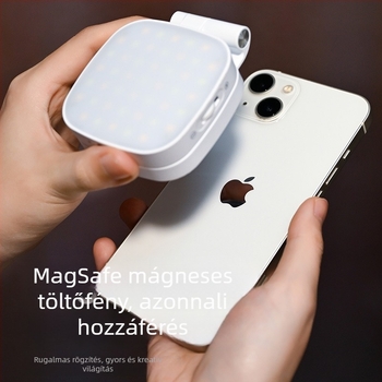 Mágneses szelfi fény mobiltelefonhoz, három színhőmérséklet, MagSafe kompatibilis, Pocket 4