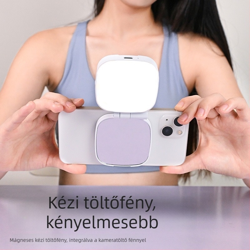 Mágneses szelfi fény mobiltelefonhoz, három színhőmérséklet, MagSafe kompatibilis, Pocket 4