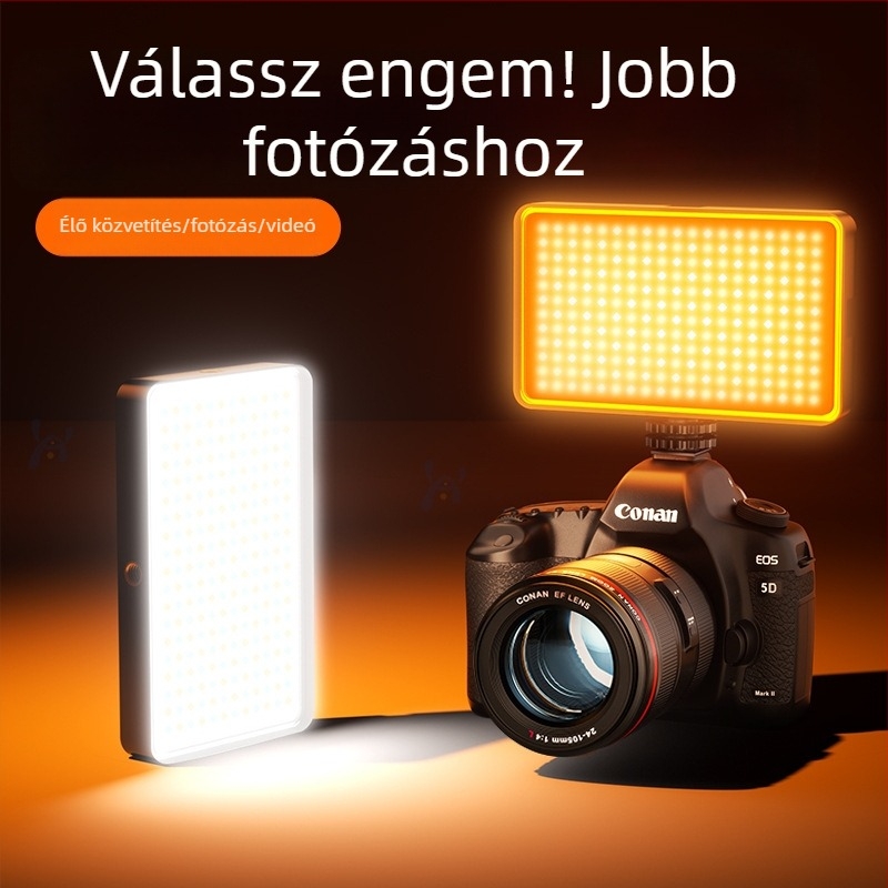 Mini hordozható LED töltőfény telefonhoz élő közvetítéshez és fotózáshoz, kompakt sminkfény USB töltéssel