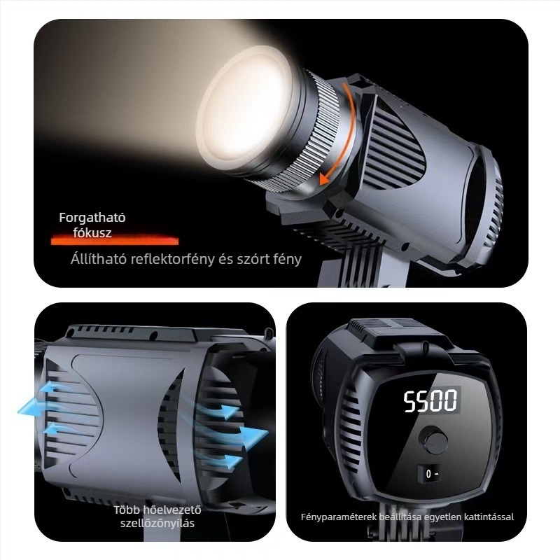 40W-os stúdió LED fény élő közvetítéshez és fényképezéshez