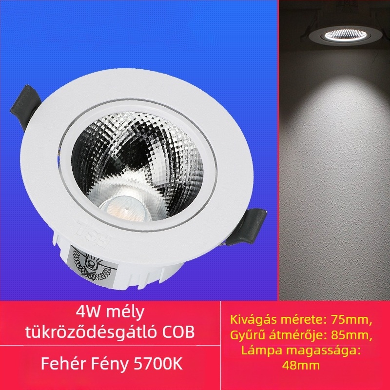 Foshan Lighting LED anti-glare beépített COB mennyezeti spot a nappaliba