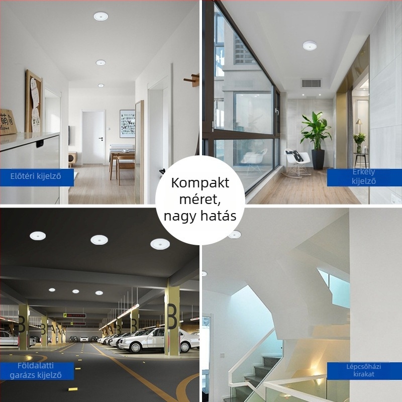LED ultra-vékony mennyezeti downlight PIR mozgásérzékelővel, panelvilágítás és spotlight