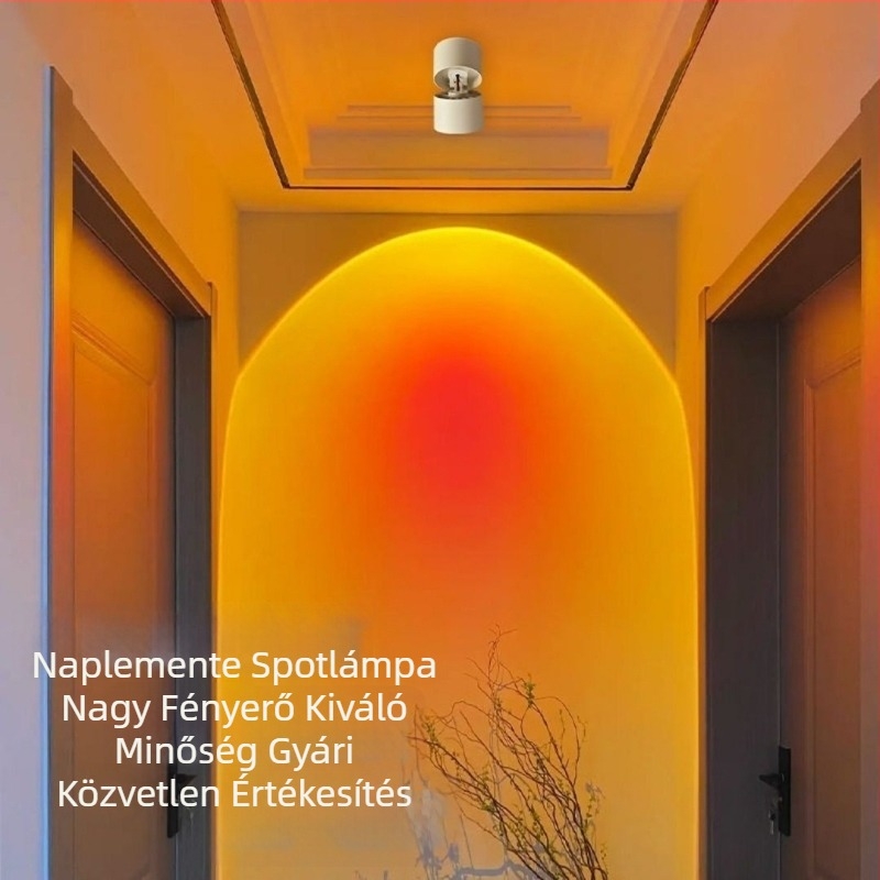 LED hengeres downlight folyosókhoz, felületszerelt, alumíniumötvözet ház, 220V, CRI 80–89, modern, minimalist design