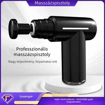Többcélú fascia-masszírozó melegítés és hűtés funkcióval – mini izomlazító masszírozó, 6 fej, beépített akkumulátor, LCD, alacsony zajszint