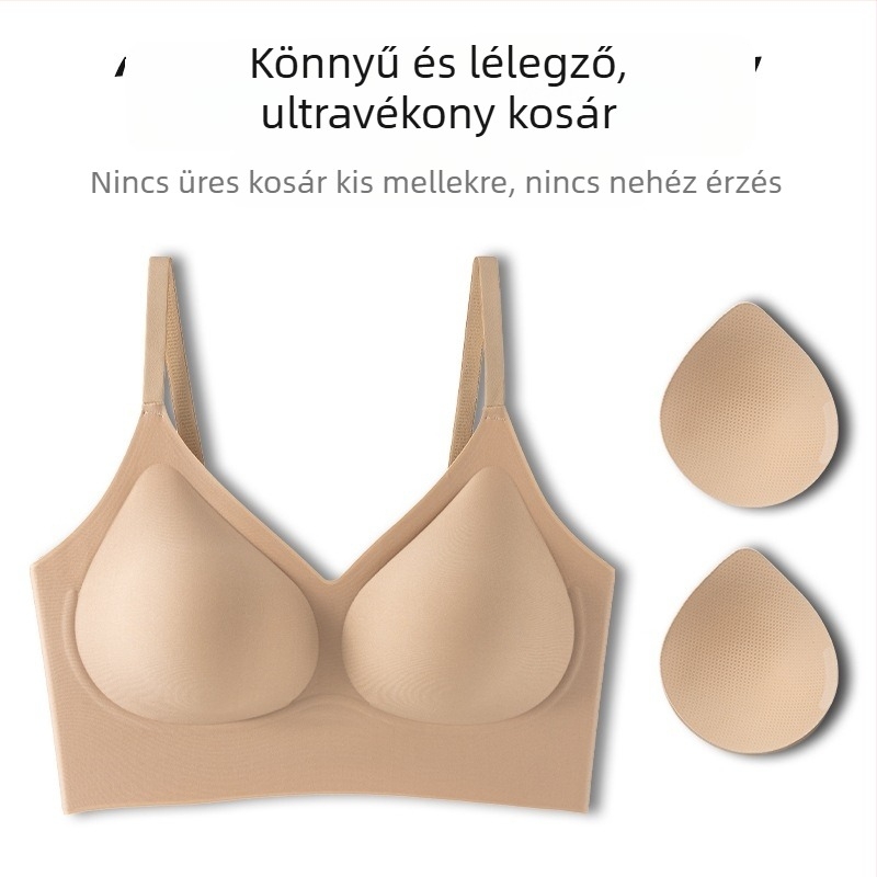Varrás nélküli, láthatatlan melltartó kis keblekhez, push-up, anti-sagging, hát formázó, könnyű nyári viselet