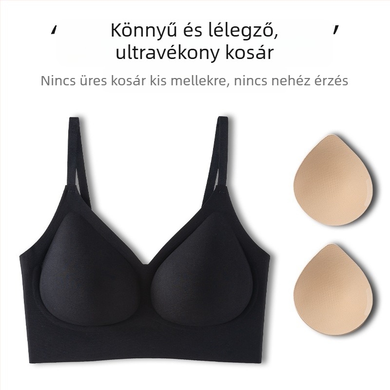 Varrás nélküli, láthatatlan melltartó kis keblekhez, push-up, anti-sagging, hát formázó, könnyű nyári viselet