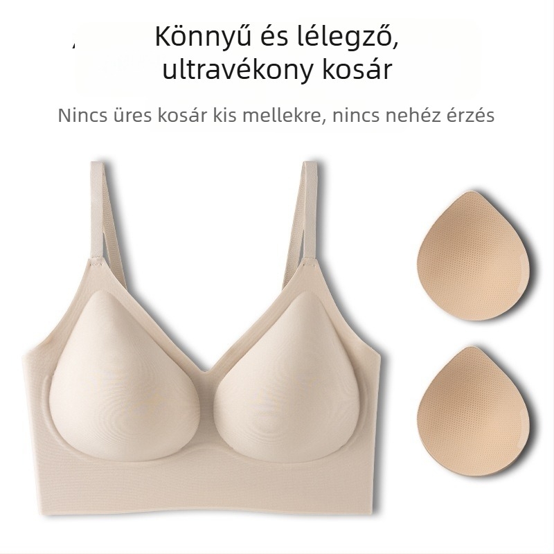 Varrás nélküli, láthatatlan melltartó kis keblekhez, push-up, anti-sagging, hát formázó, könnyű nyári viselet
