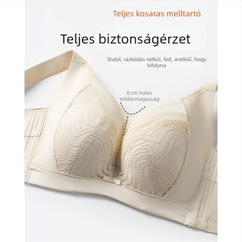 Teljes kosaras push-up melltartó oldalsó mellek formázásával és anti-sag hatással, puha acél merevítőkkel
