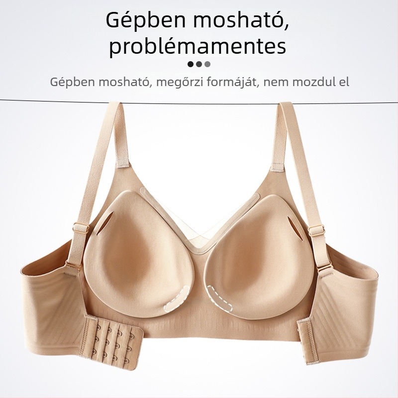 Sima varrás nélküli melltartó kis mellhez, lift és összeszedés, puha támasz, kényelmes