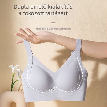 Varrás nélküli női melltartó, acélkarkika nélkül, állítható, oldalsó összegyűjtés, anti-prolipszus, vékony kosár, formázó hatás